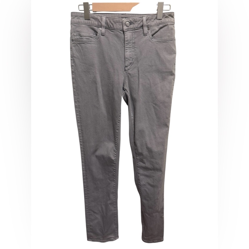 Lands’ End Grey Mid Rise Straight Leg Women’s Jeans Sz 6